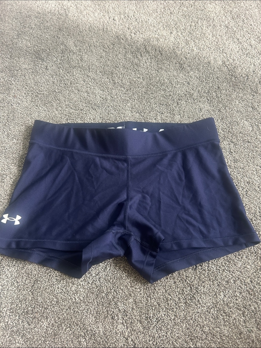 Under Armour Women's Navy Blue Performance Bike Shorts